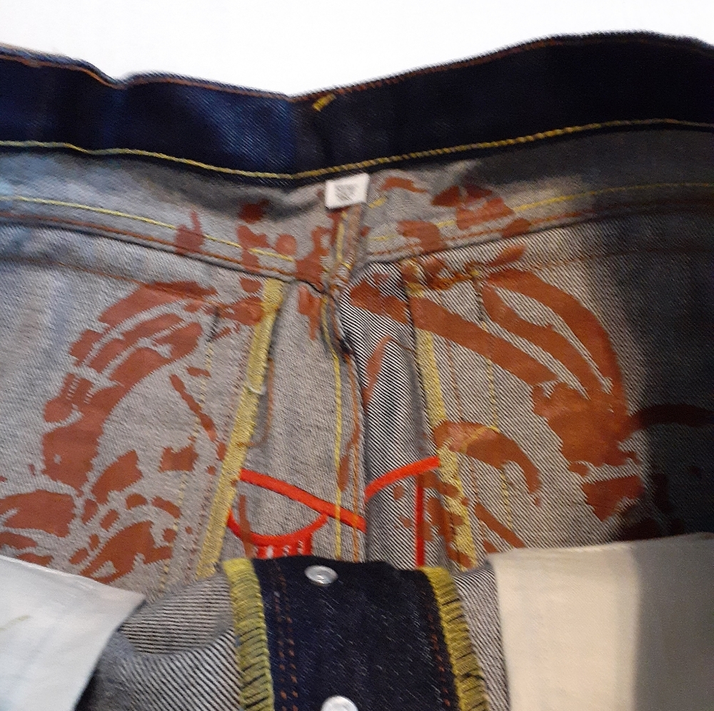 Evisu Genes Jeans Size 38 Japan Button Fly… - Picture 7 of 11